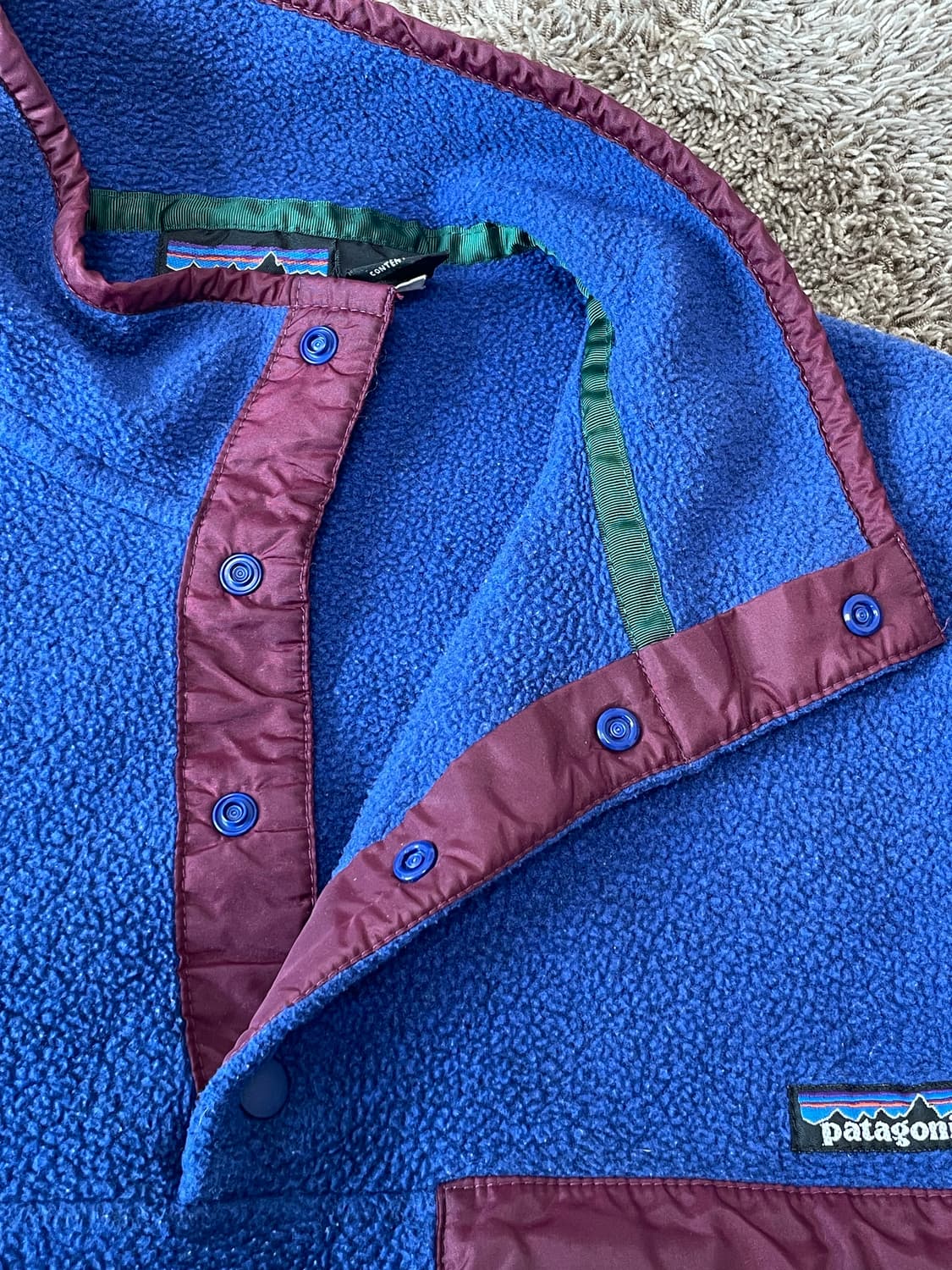 90s Patagonia synchilla 빈티지 신칠라 네이비 상품이미지4