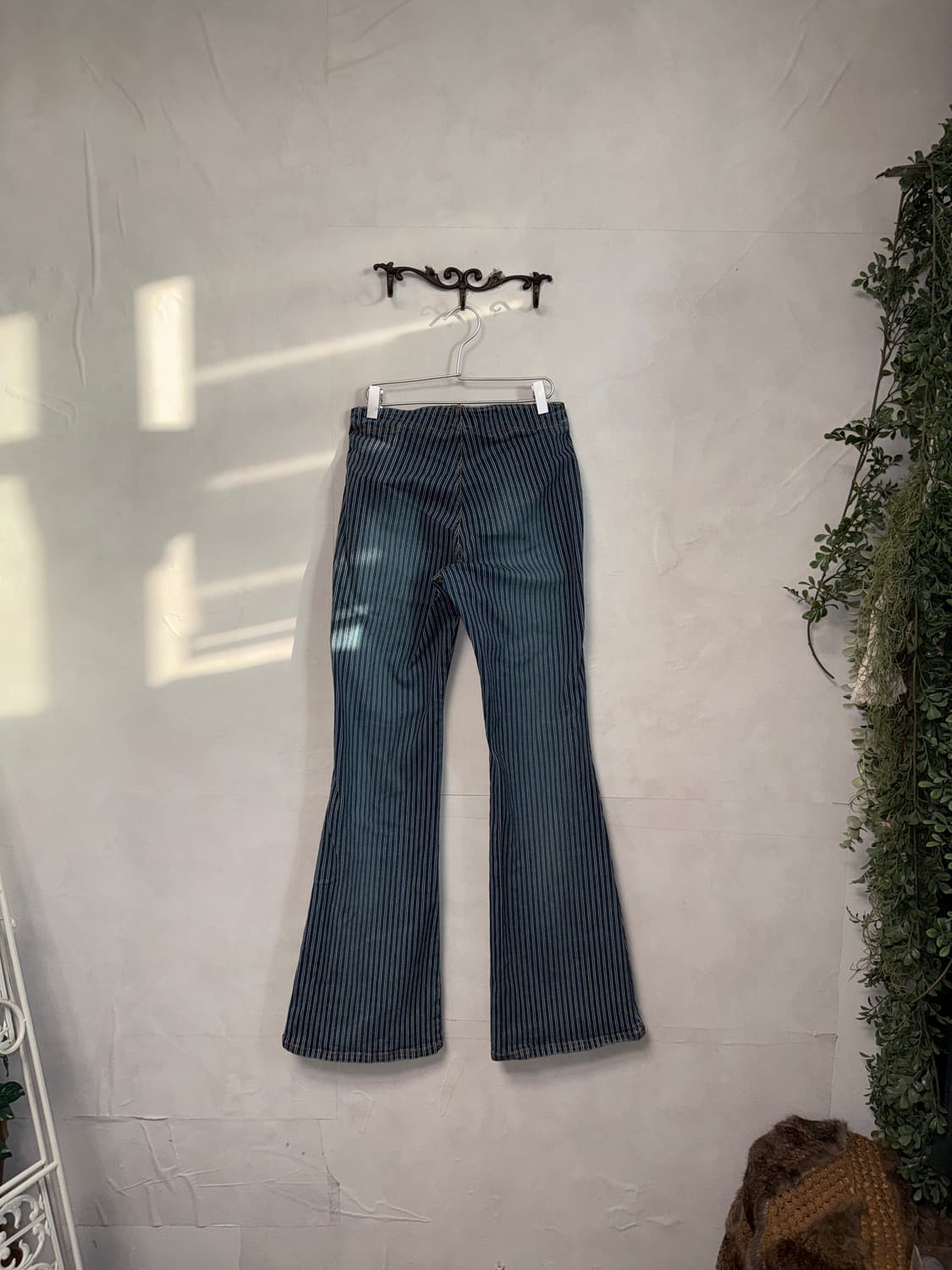 Denim stripe double button bootscut pt 상품이미지4