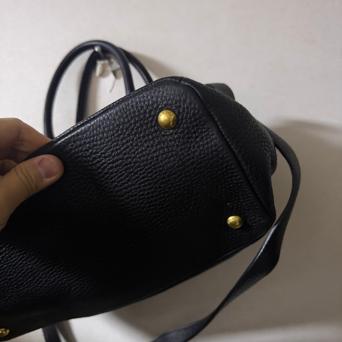 프라다 BN2878 블랙 비텔로 금장 2WAY 토트백 상품이미지2