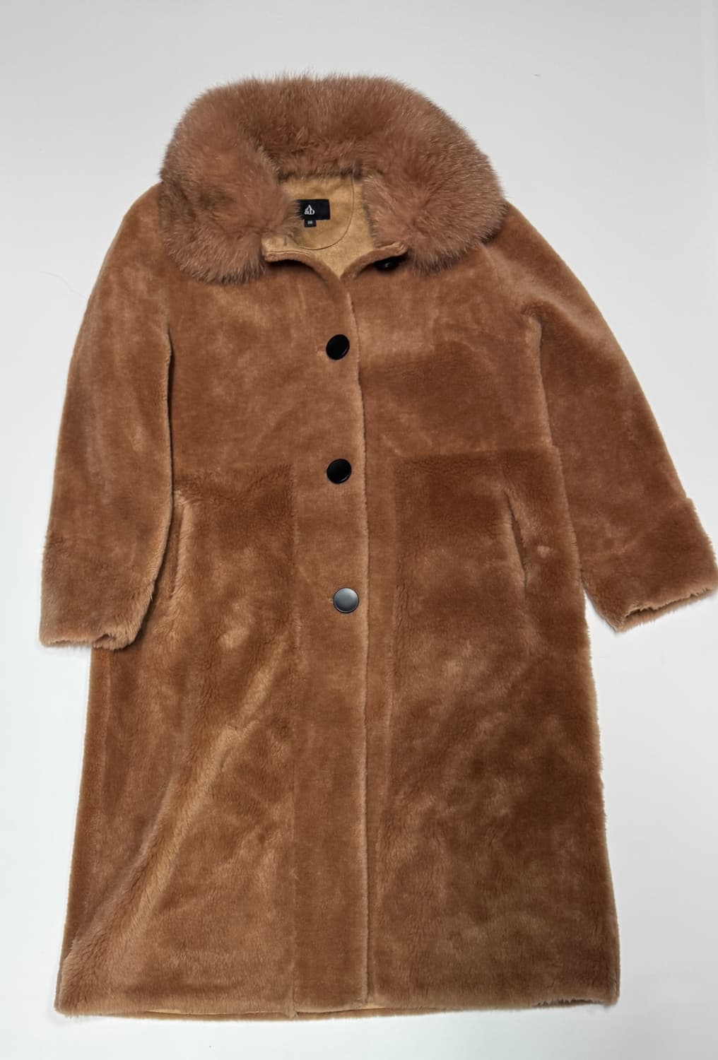 여성 에이엔디 A&D 폭스카라 천연 양모 코트 66 상품이미지1