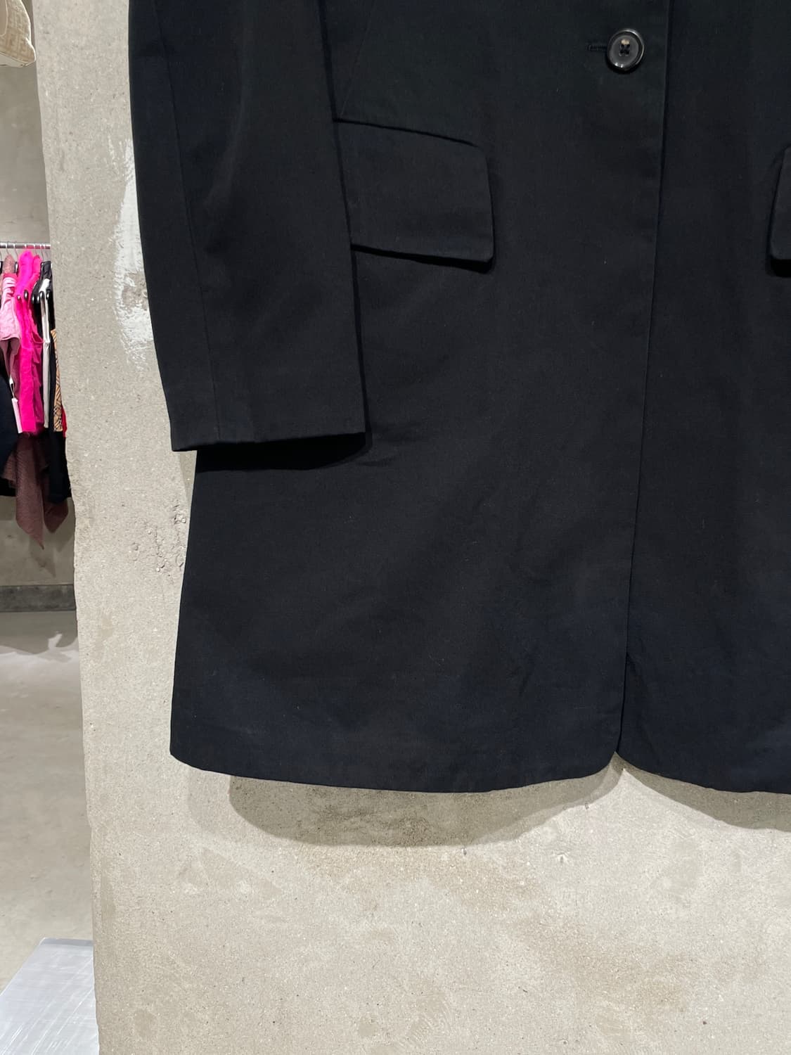 질샌더 블랙 멀티 플랩포켓 코튼 롱 자켓 상품이미지4