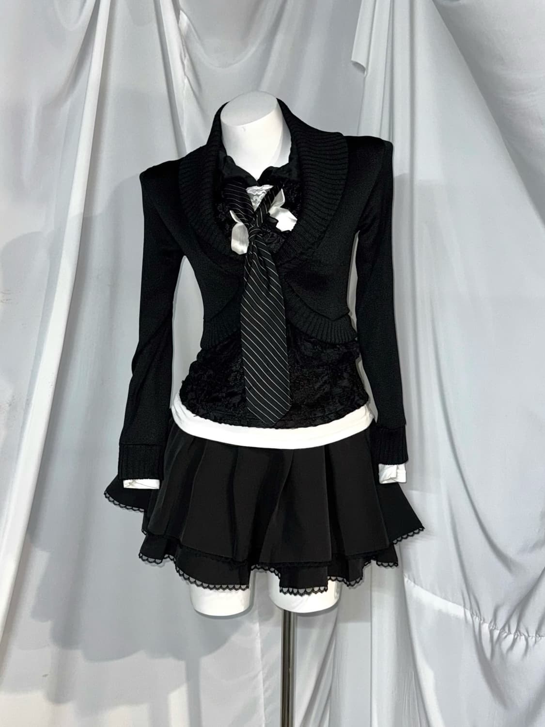 (6pcs) 무채색 데일리 공겜여주 고스오리엔탈 코디세트 상품이미지9