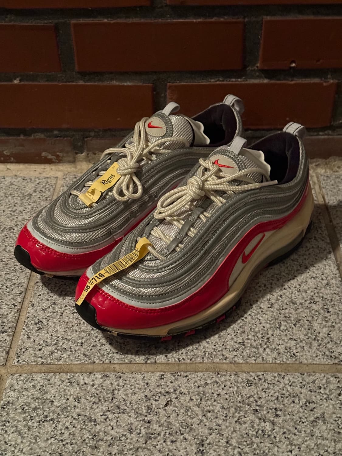 나이키 에어맥스 97 OG 실버/레드 (921826-009) 270 상품이미지3