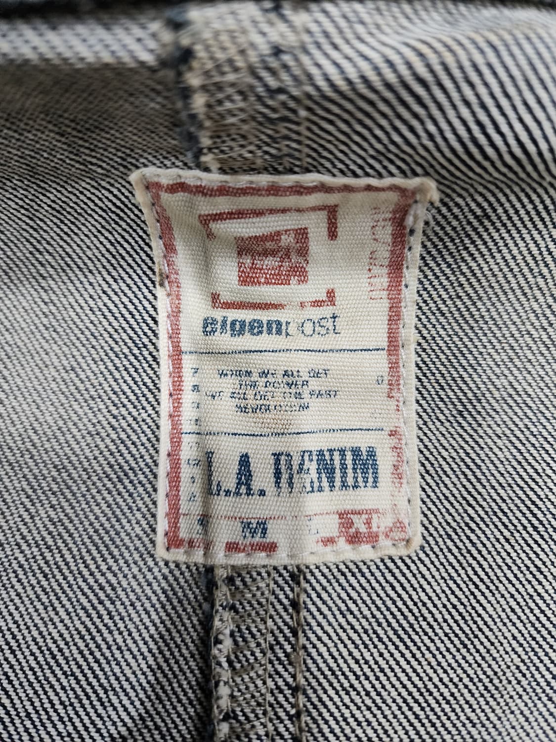 EIGENPOST 바람의검심 커스텀 빈티지 데님자켓 XL 상품이미지7