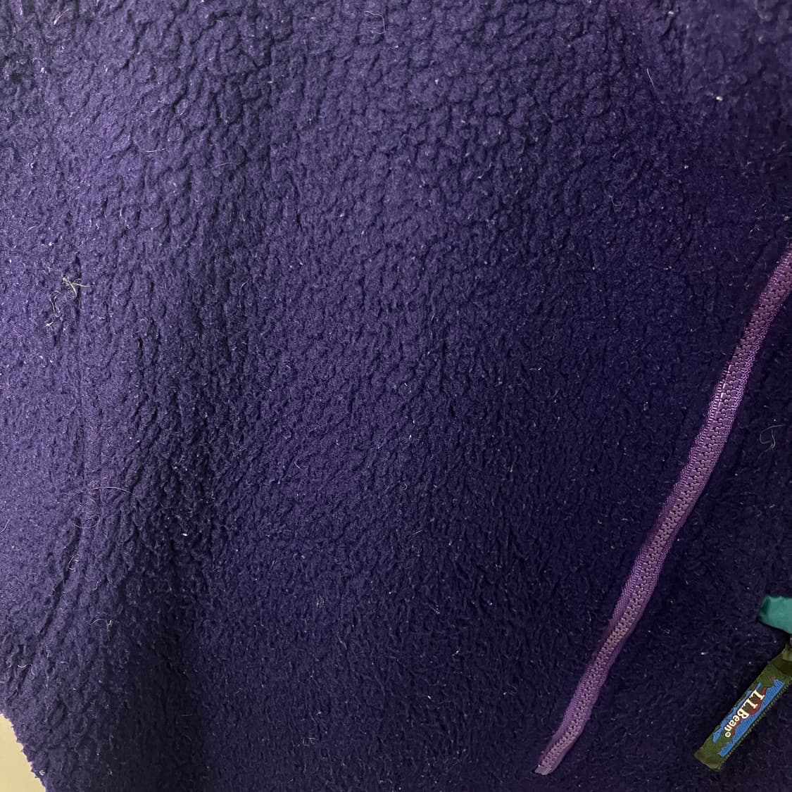 90's 엘엘빈 딥파일 플리스 반집업 티셔츠 상품이미지6