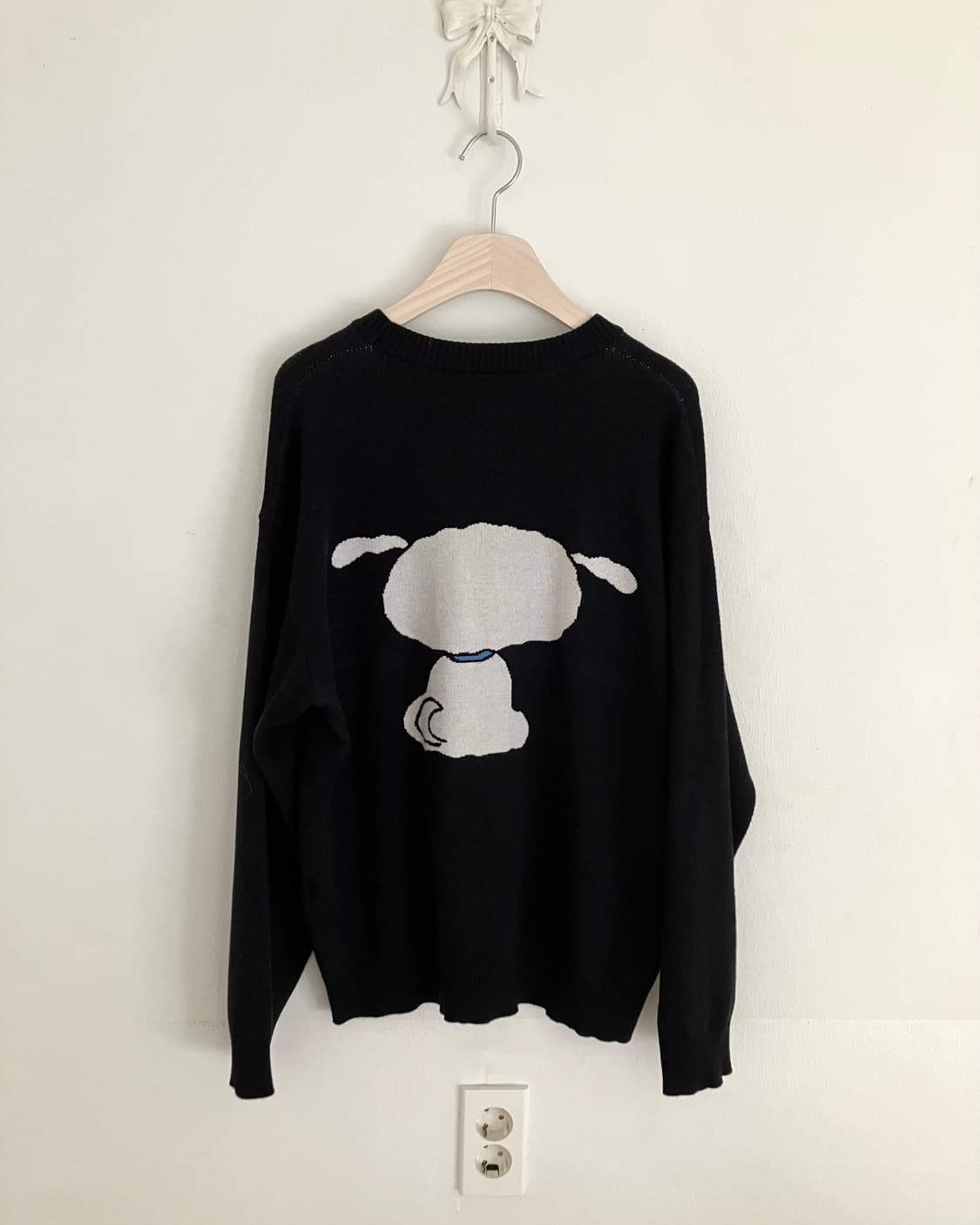 일본 흰둥이 니트 상품이미지4