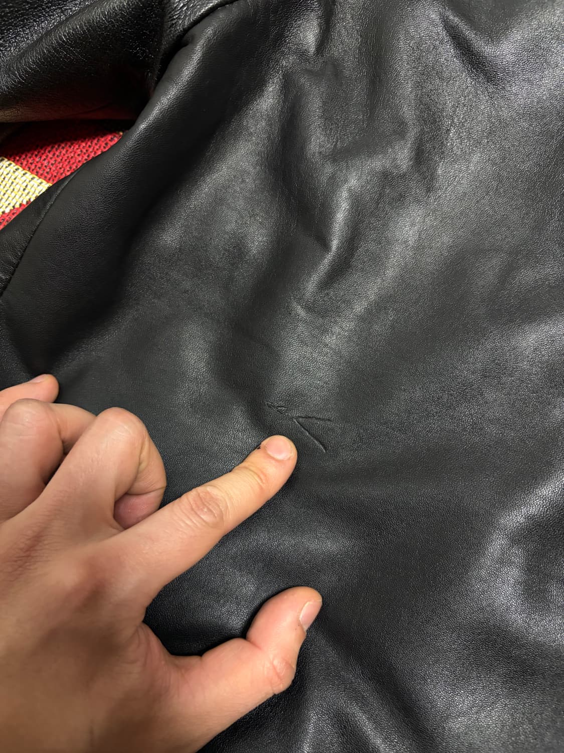 L) 00s 빈티지 램스킨 양가죽 자켓  상품이미지7