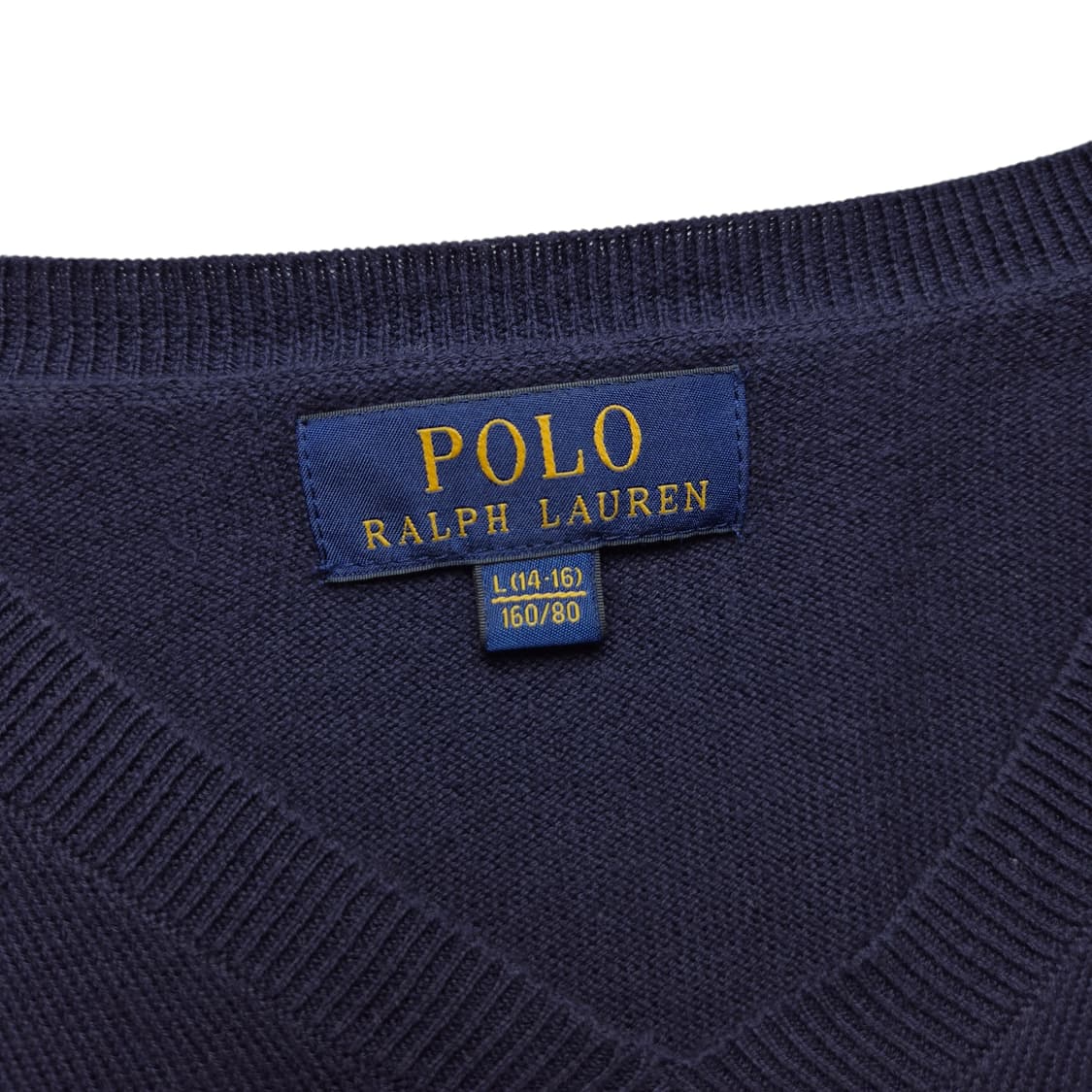 [L(14-16)] 폴로 랄프로렌 엘보우 패치 V넥 니트 상품이미지6
