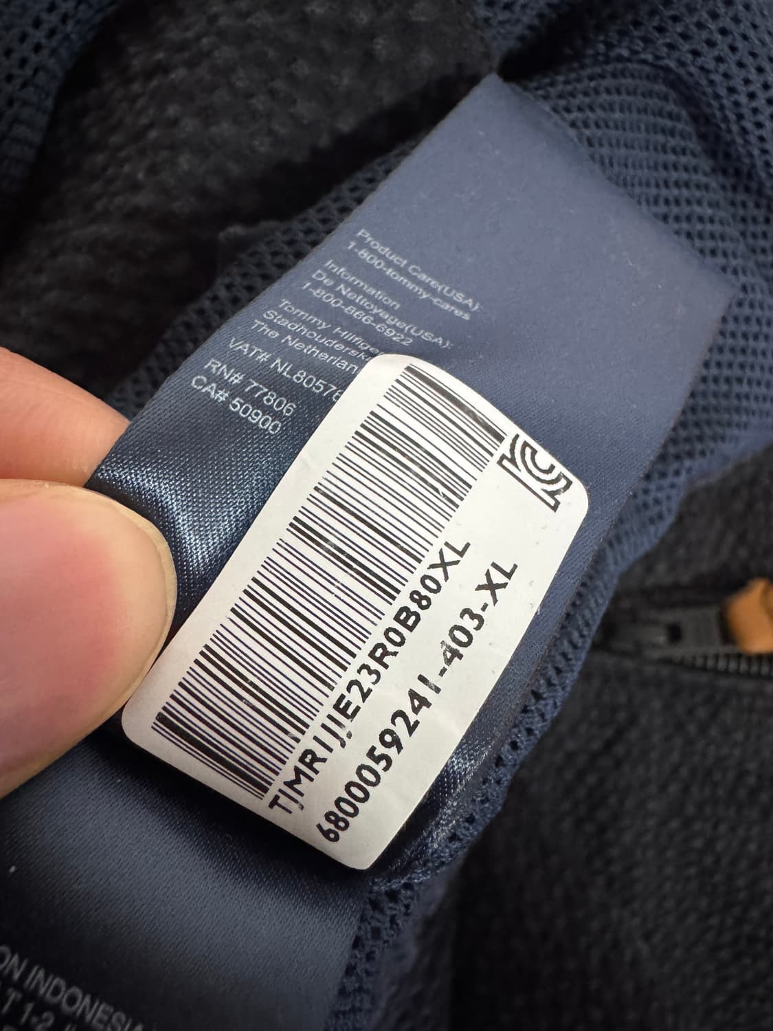 타미힐피거 암포켓 와플 ma1 봄버 자켓 XL 블랙 상품이미지4