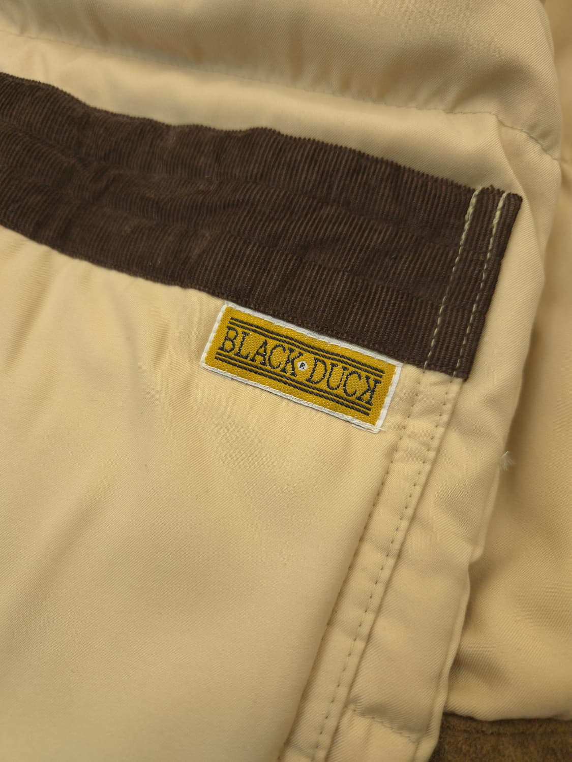 블랙덕 후드 패딩 자켓 베이지 브라운 상품이미지2