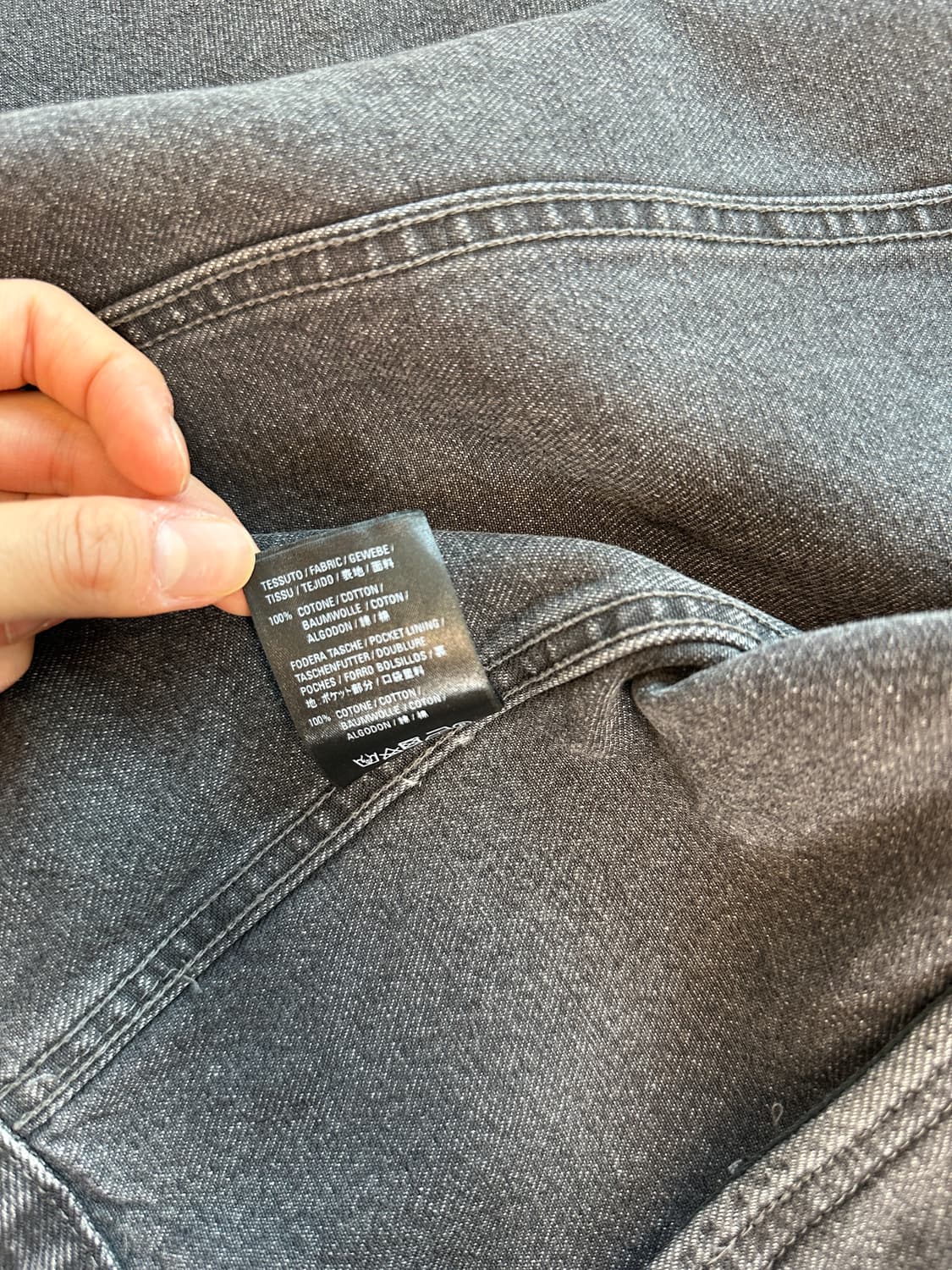 발렌시아가 흑청 트러커 백로고 데님 자켓 (정품보증서포함) 상품이미지6