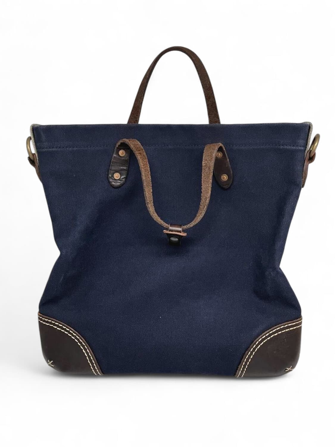 더블알엘 RRL 캔버스 레더 토트백 크로스백 상품이미지2