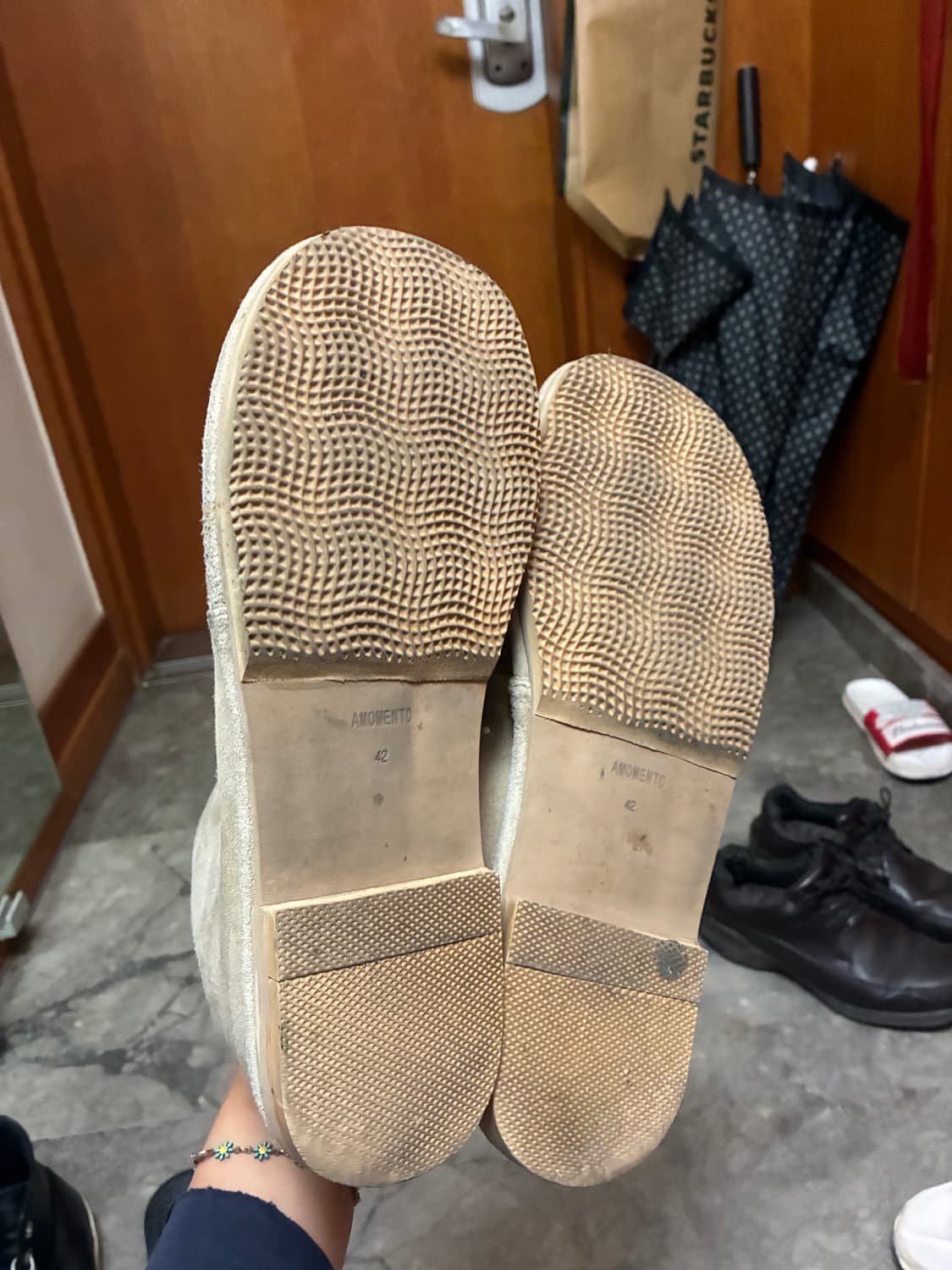 아모멘토 데저트부츠 베이지 상품이미지4