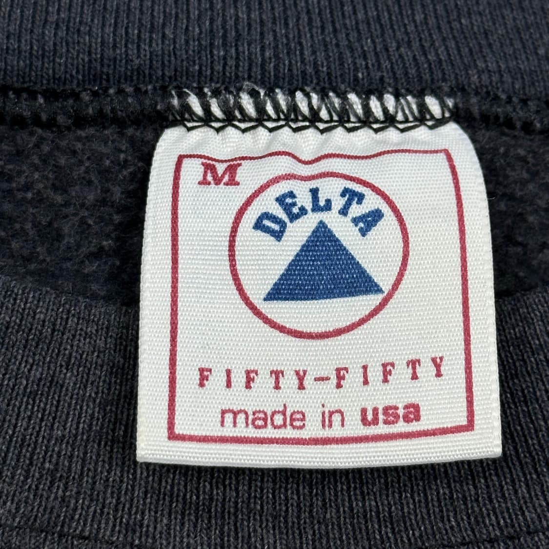 VTG 빈티지 USA 델타 워싱 차콜 맨투맨 (M) 상품이미지6