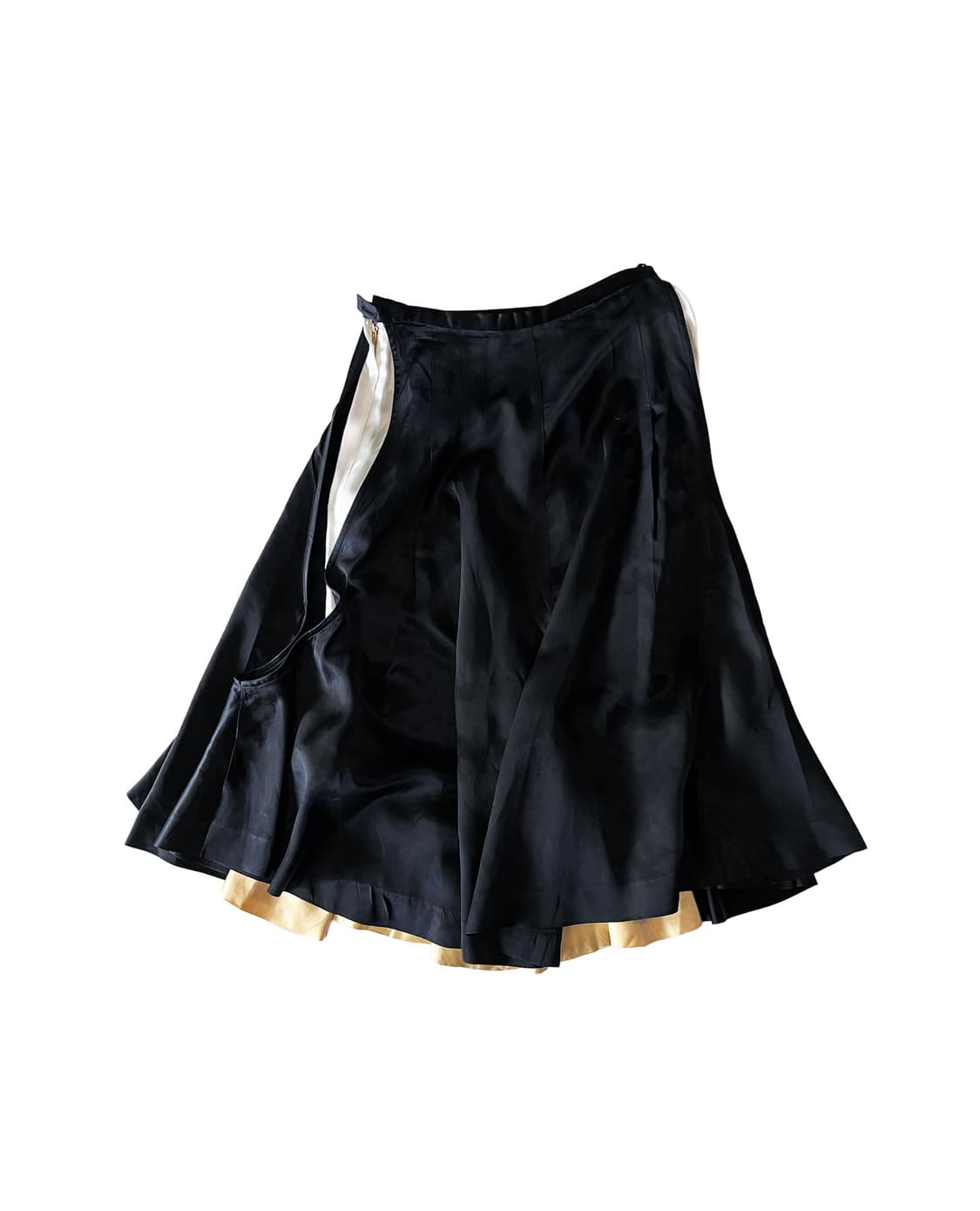 TOGA layered satin flared skirt 상품이미지1
