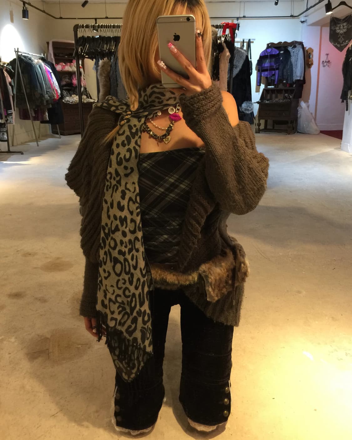 브라운 오픈 가디건 상품이미지4