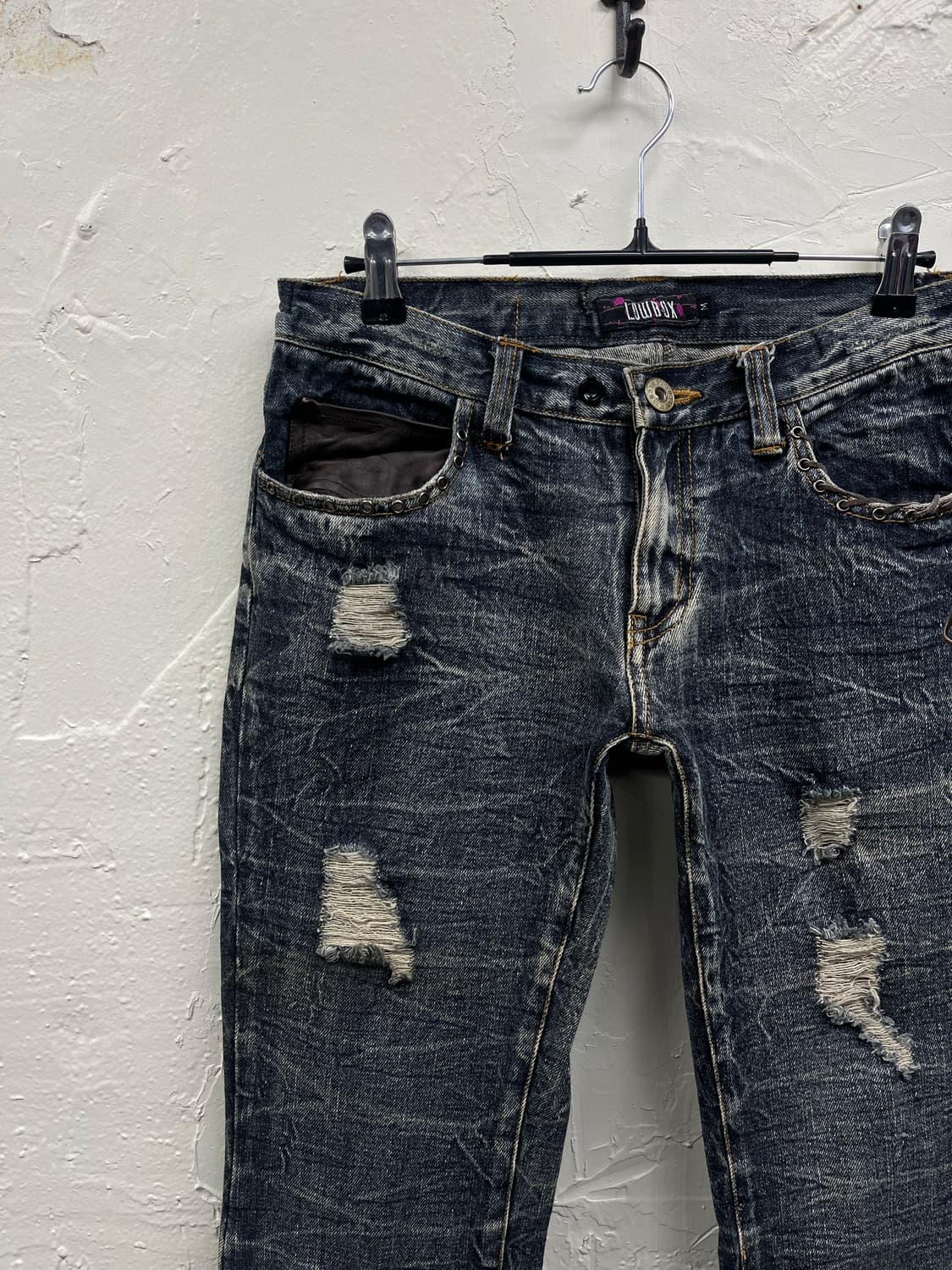 Lowbox 00s archive grunge boots cut deni 상품이미지3