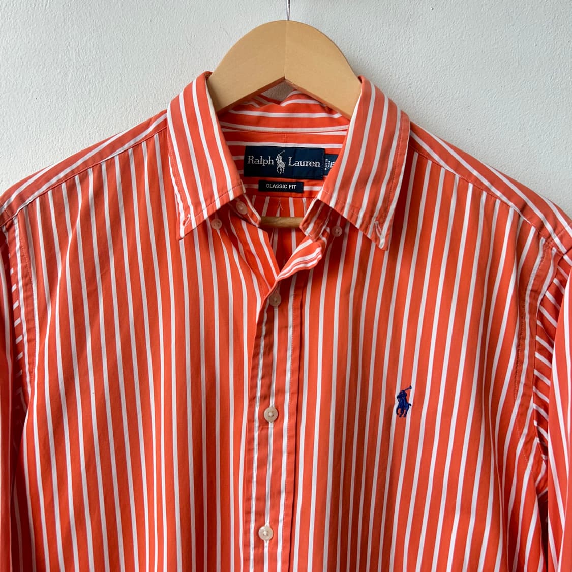 11337 - 폴로 랄프로렌 오렌지 스트라이프 셔츠 상품이미지3