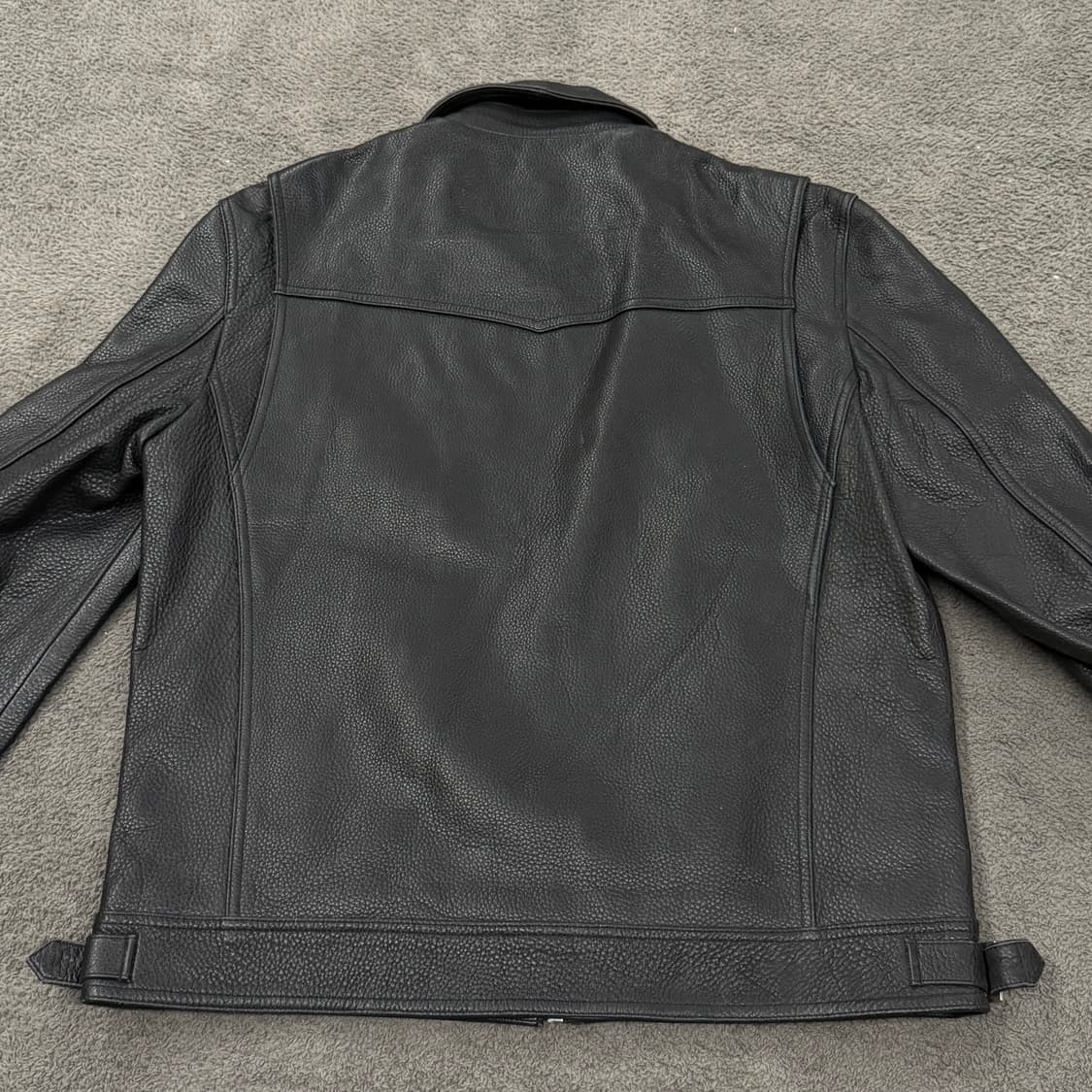 [정품/M] Doff Jason 도프제이슨 블랙 레더 자켓 상품이미지4