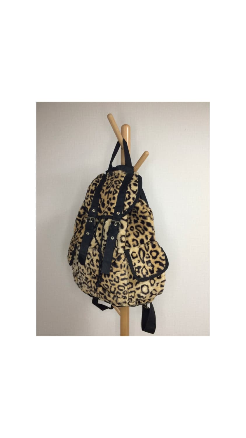 빈티지 레오파드 퍼 백팩 상품이미지2