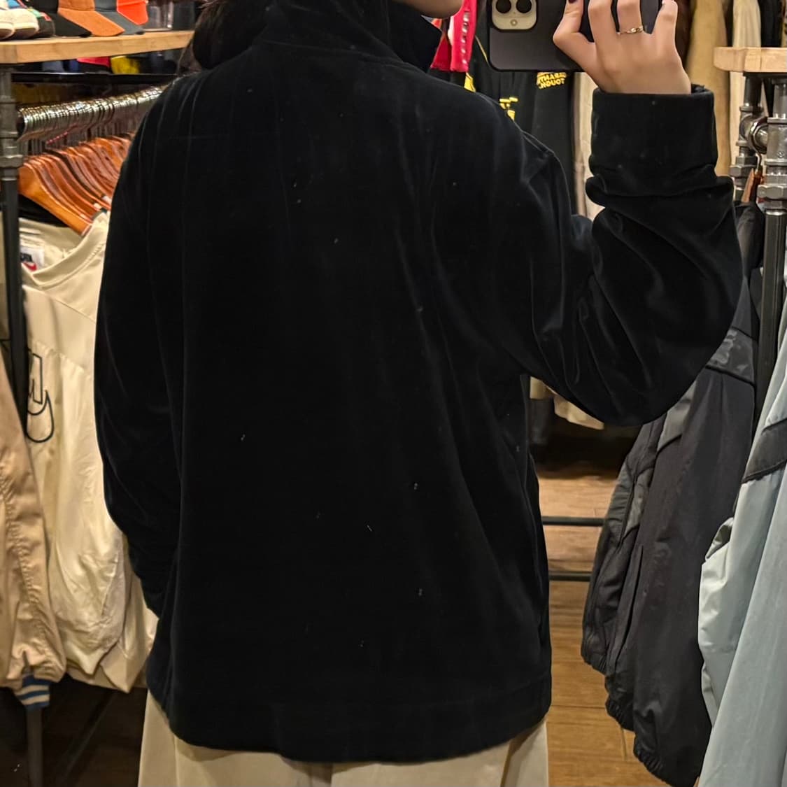 [HI] FILA 휠라 벨벳져지 블랙 상품이미지5