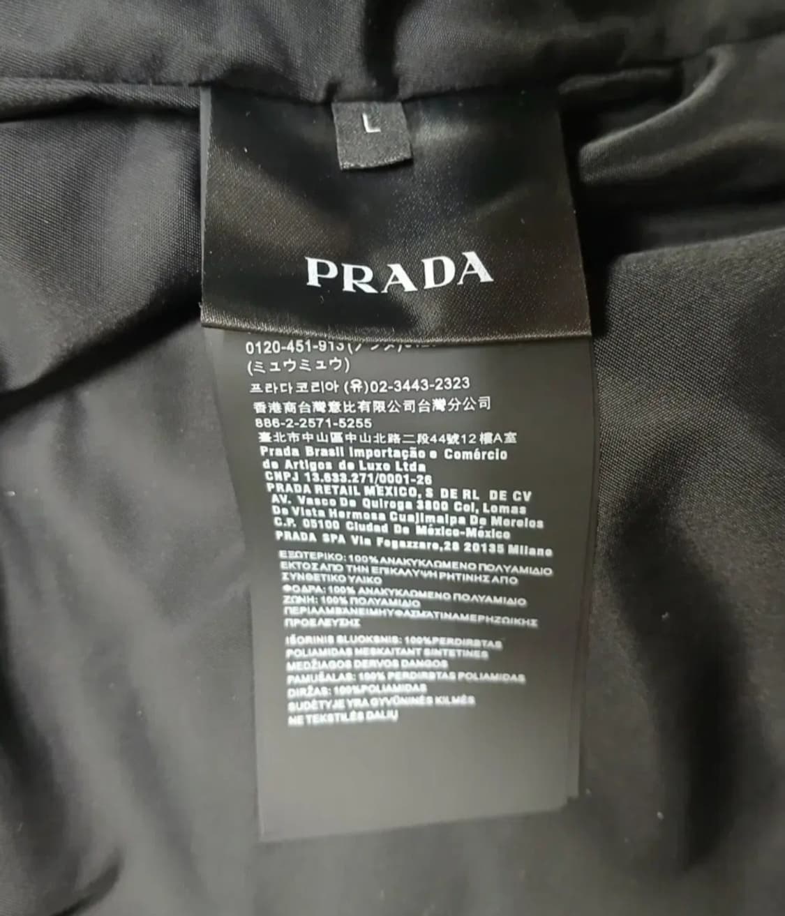 [새상품급] 프라다 여성용 리나일론 후드자켓 L 사이즈  상품이미지10
