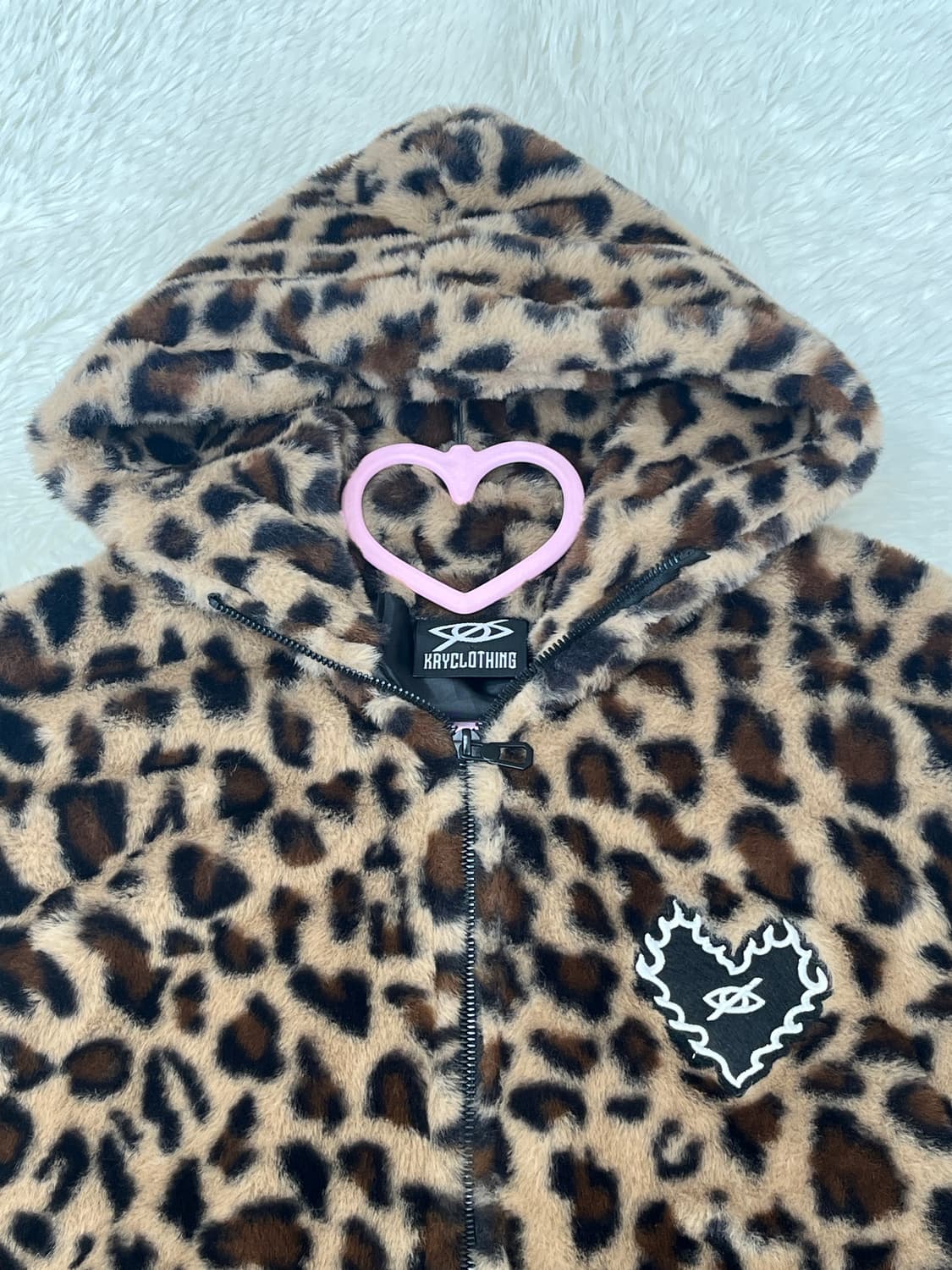 (새상품) Kryclothing 레오파드퍼 (갸루/양산형/지뢰계) 상품이미지3