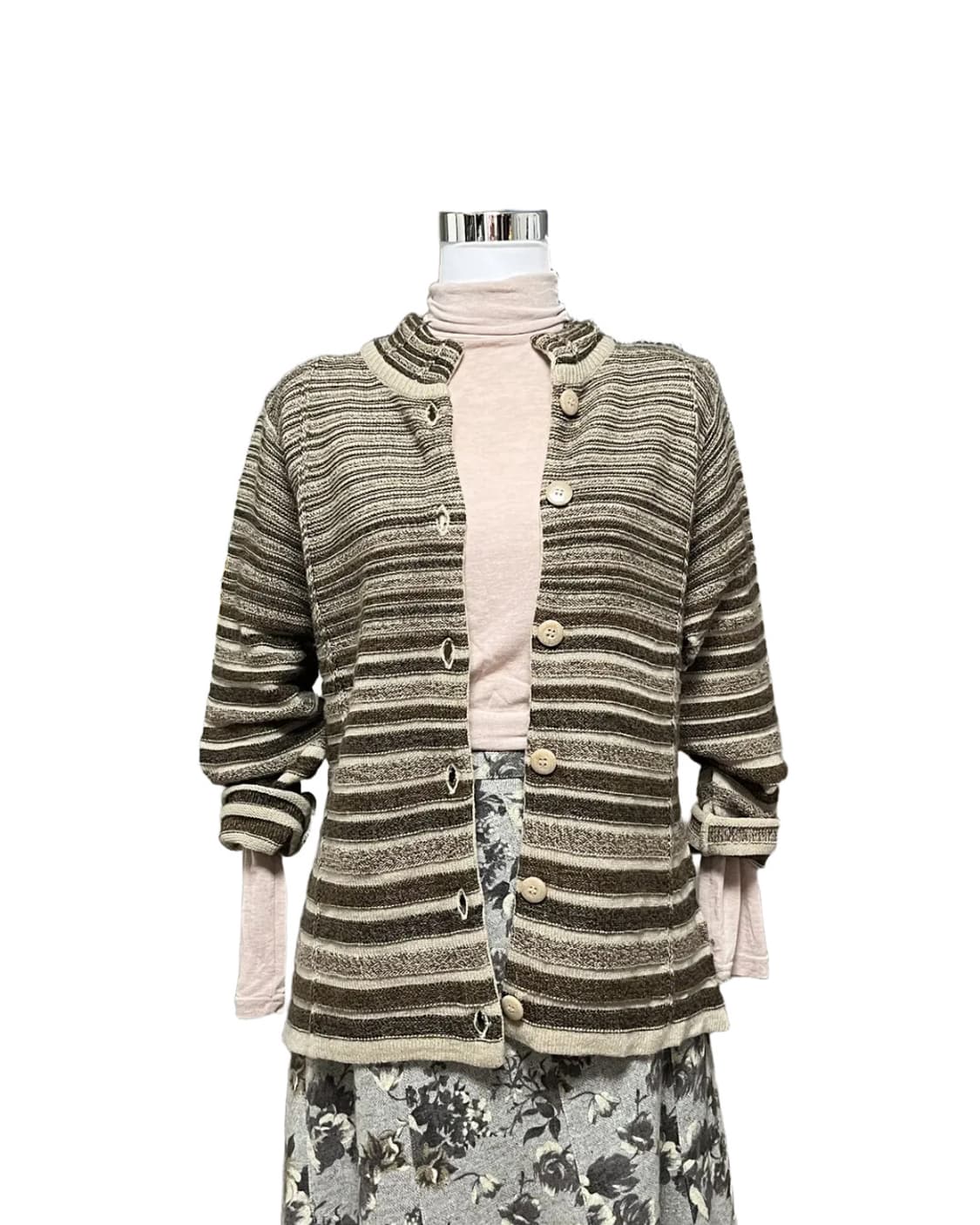 Brown knit cardigan 상품이미지5