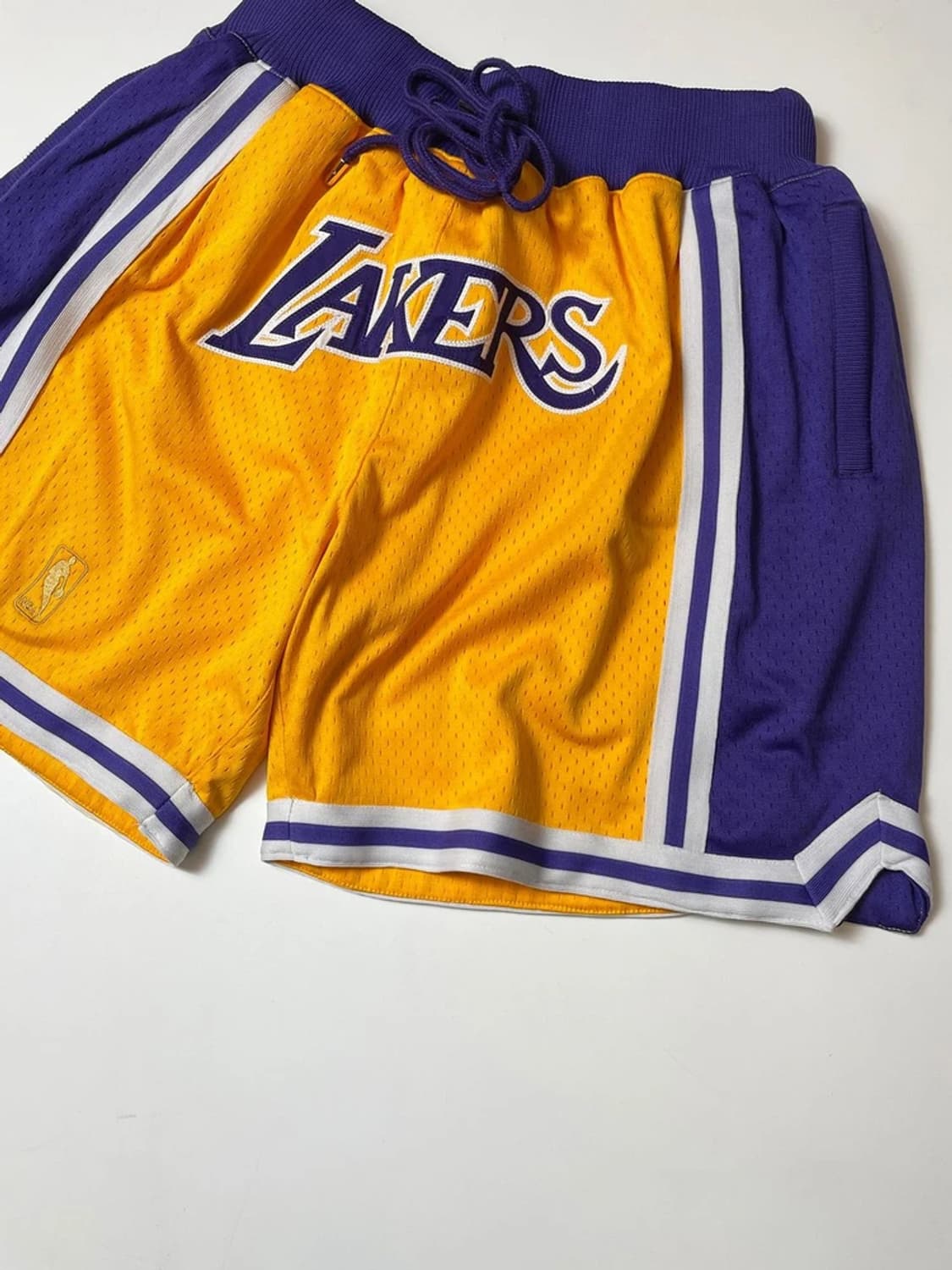 LA레이커스 미첼앤네스x저스트던 트로우백 농구 반바지 PN9631 상품이미지3