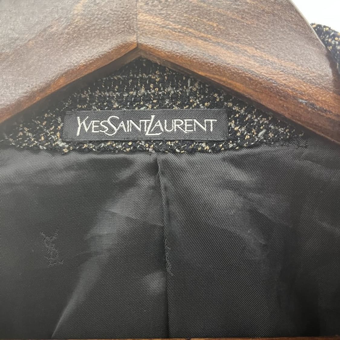 입생로랑 모던시크 헤링본 트위드 블레이저 자켓 100 C10802 상품이미지5