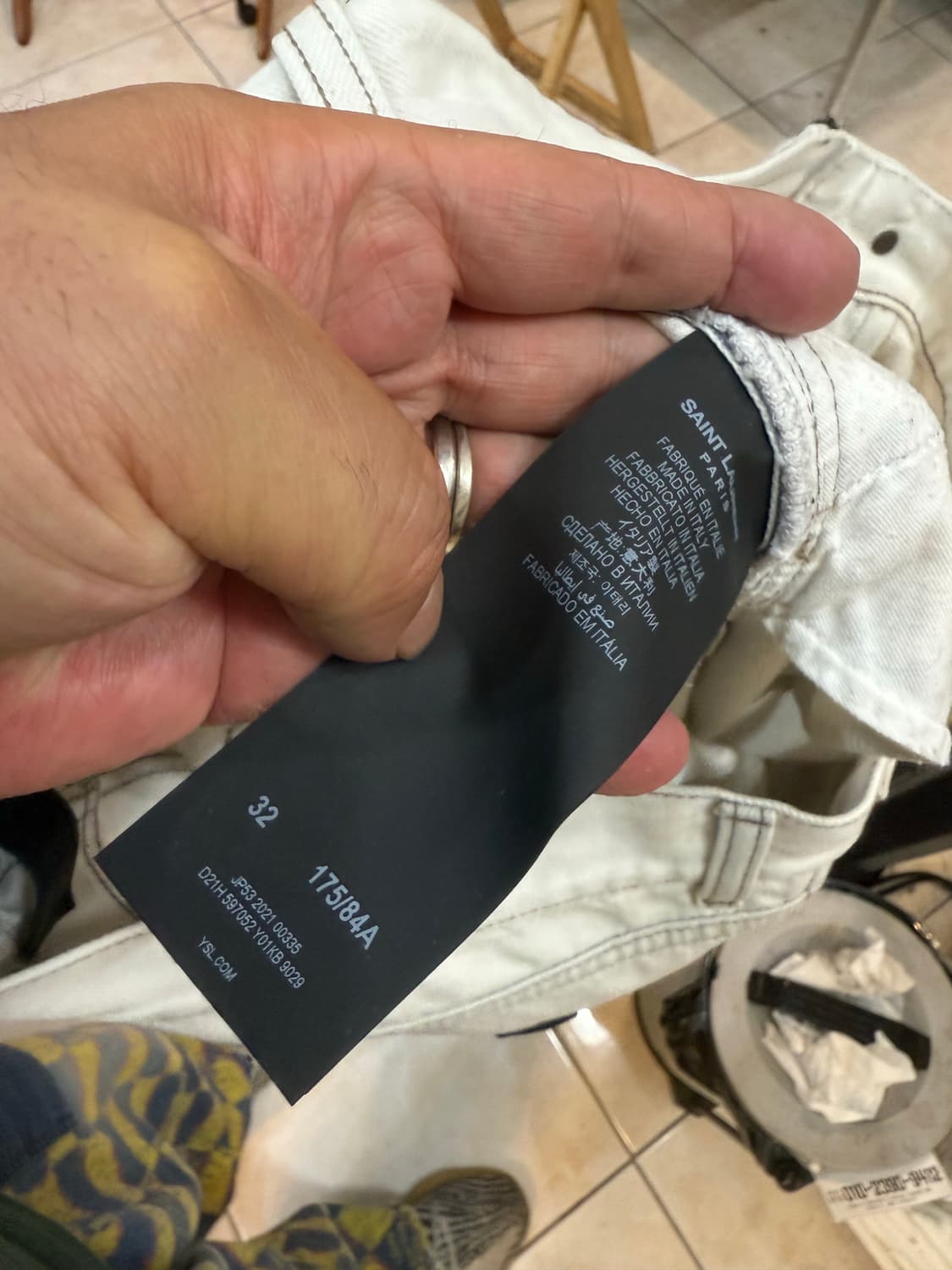 32-33 정품 생로랑 데님팬츠 팝니다 상품이미지5