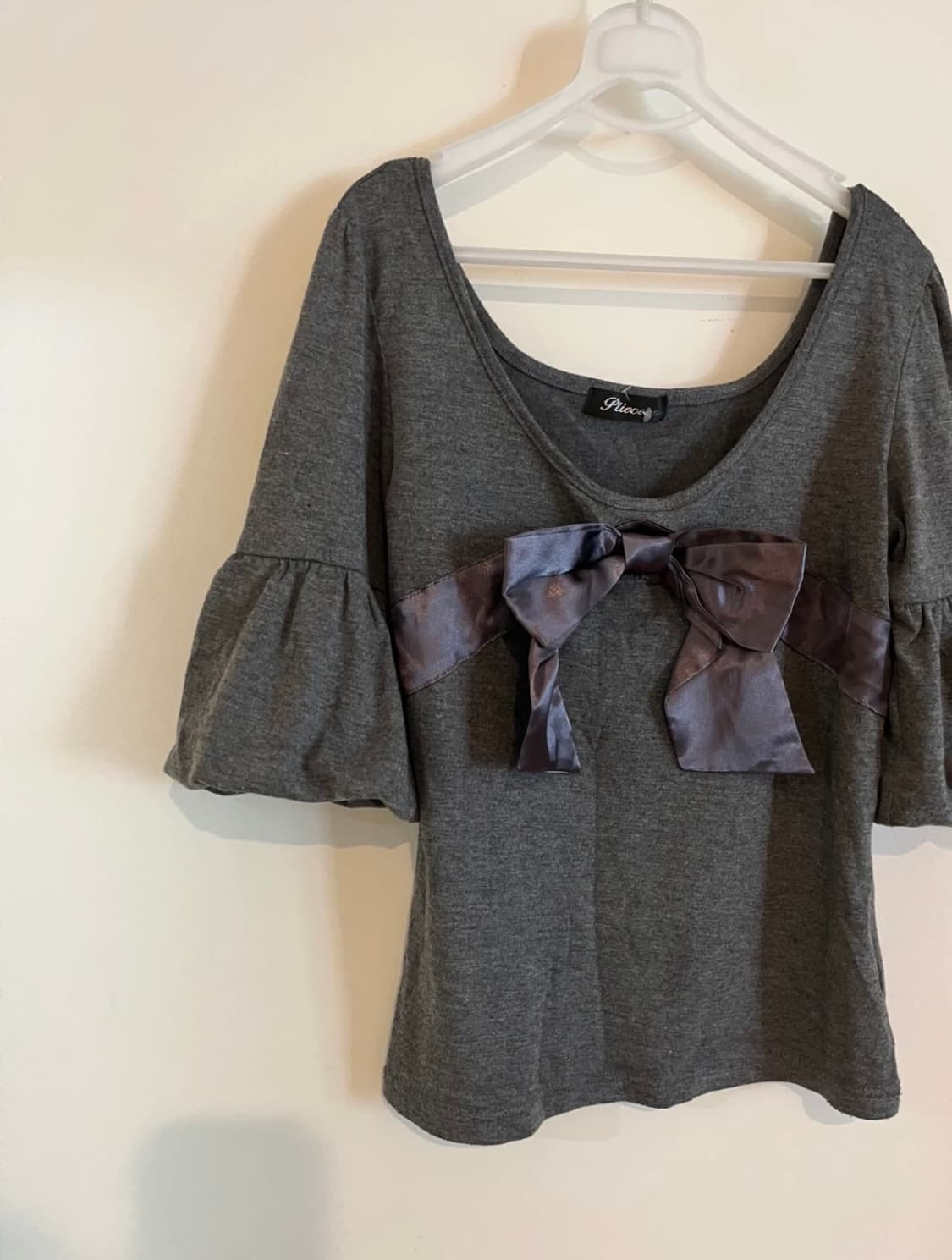 빈티지 리본 퍼프 탑 상품이미지1