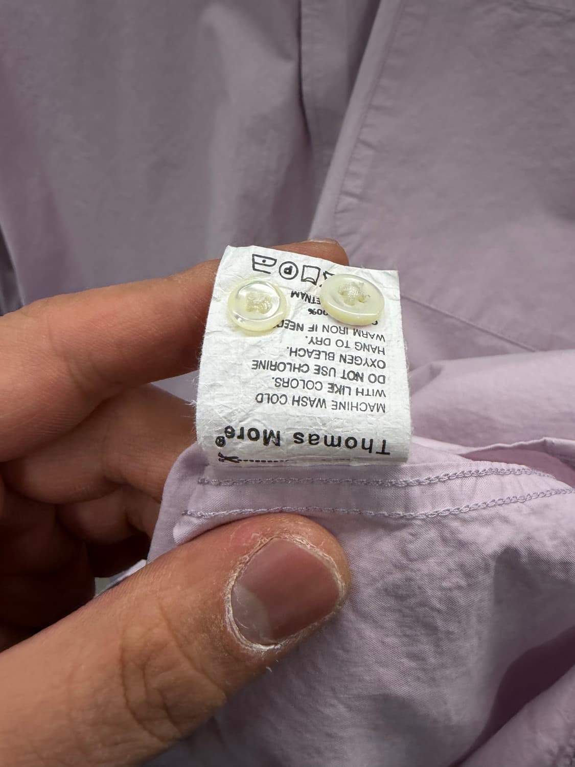 Thomas More 라벤더 셔츠 L 상품이미지5