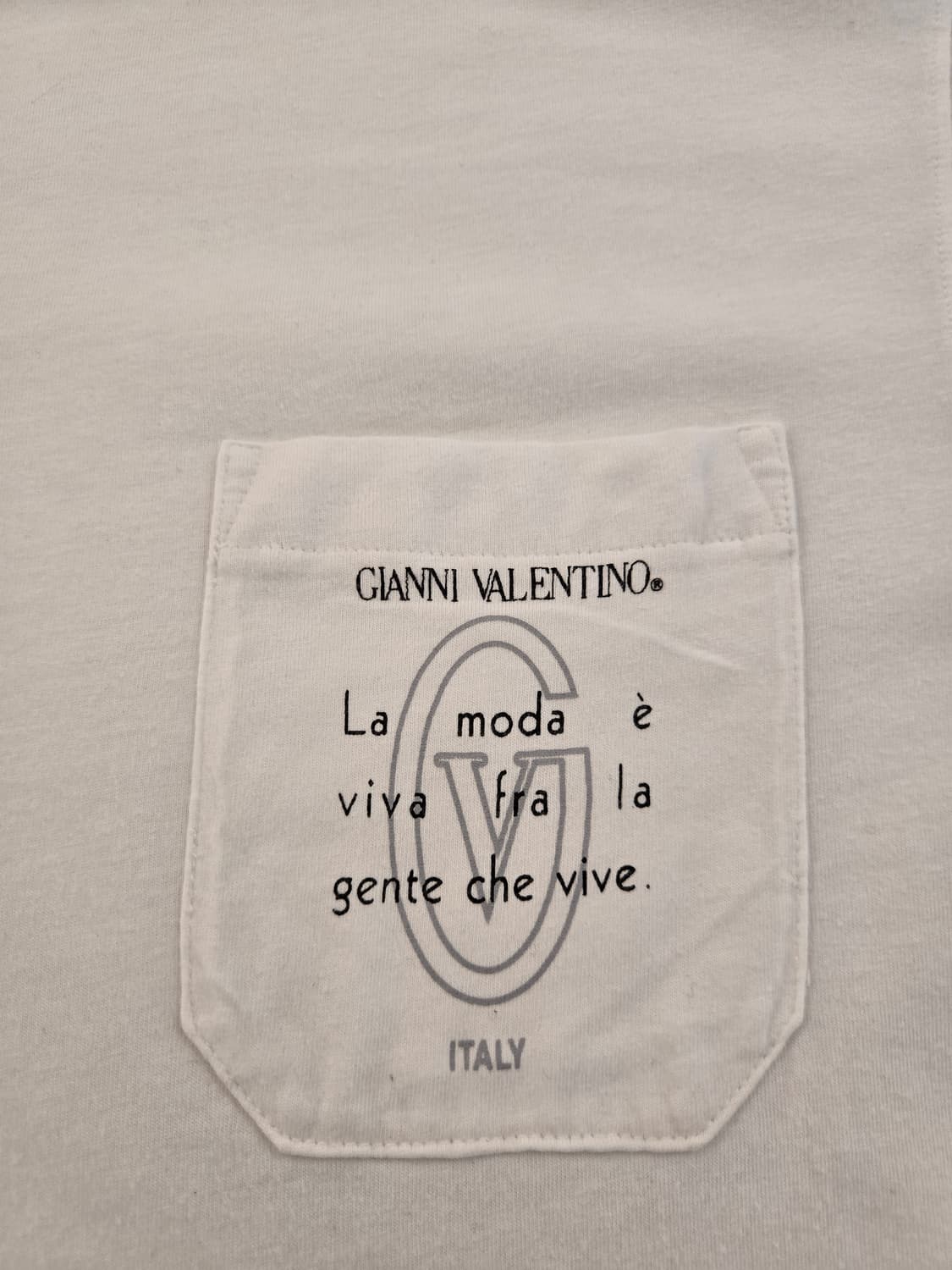 지아니 발렌티노(GIANNI VALENTINO) 흰색 반팔 티셔츠 M 상품이미지3