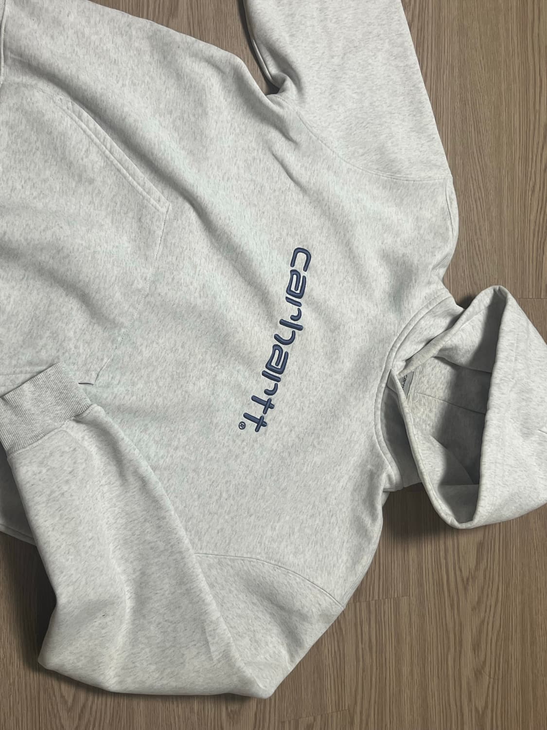 칼하트 윕 wip 백염 애쉬 그레이 후드티 상품이미지2