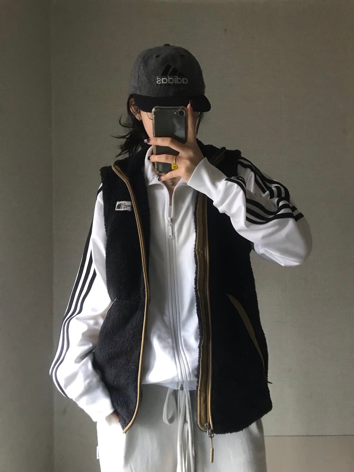 노페 블랙 후리스 조끼 상품이미지4