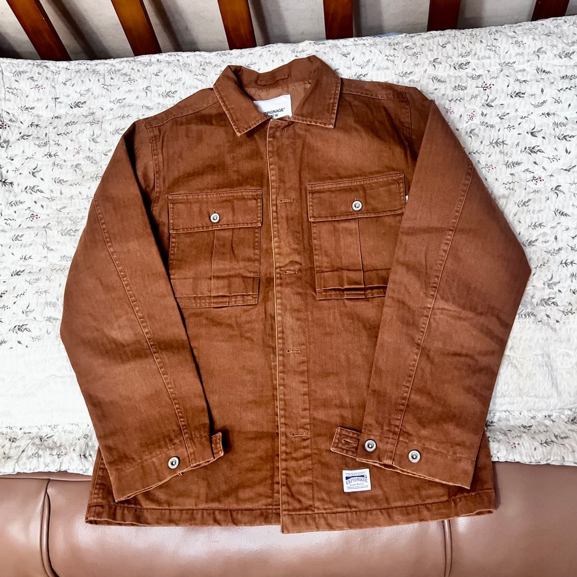 에스피오나지 stack HBT 4p 자켓 tan brown 상품이미지2