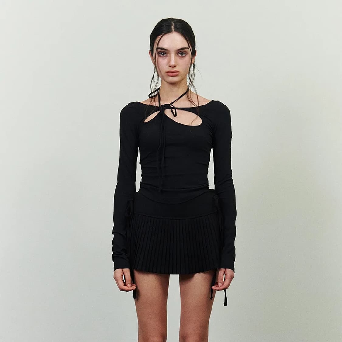 Orchid top black m사이즈 상품이미지1