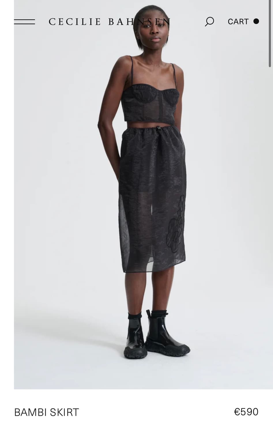 [8]세실리에 반센 BAMBI 밤비 스커트/블랙 상품이미지2