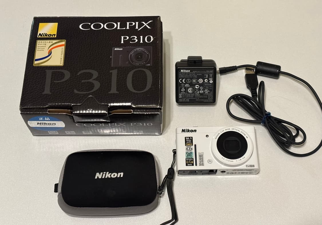 니콘 쿨픽스 p310 화이트 풀박스 상품이미지1