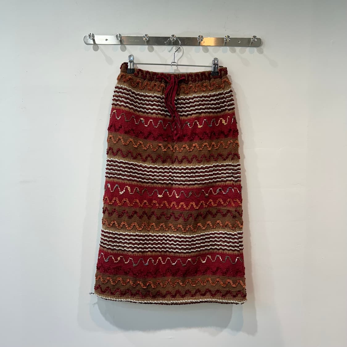 에스닉 히피패턴 니트 스커트 상품이미지3