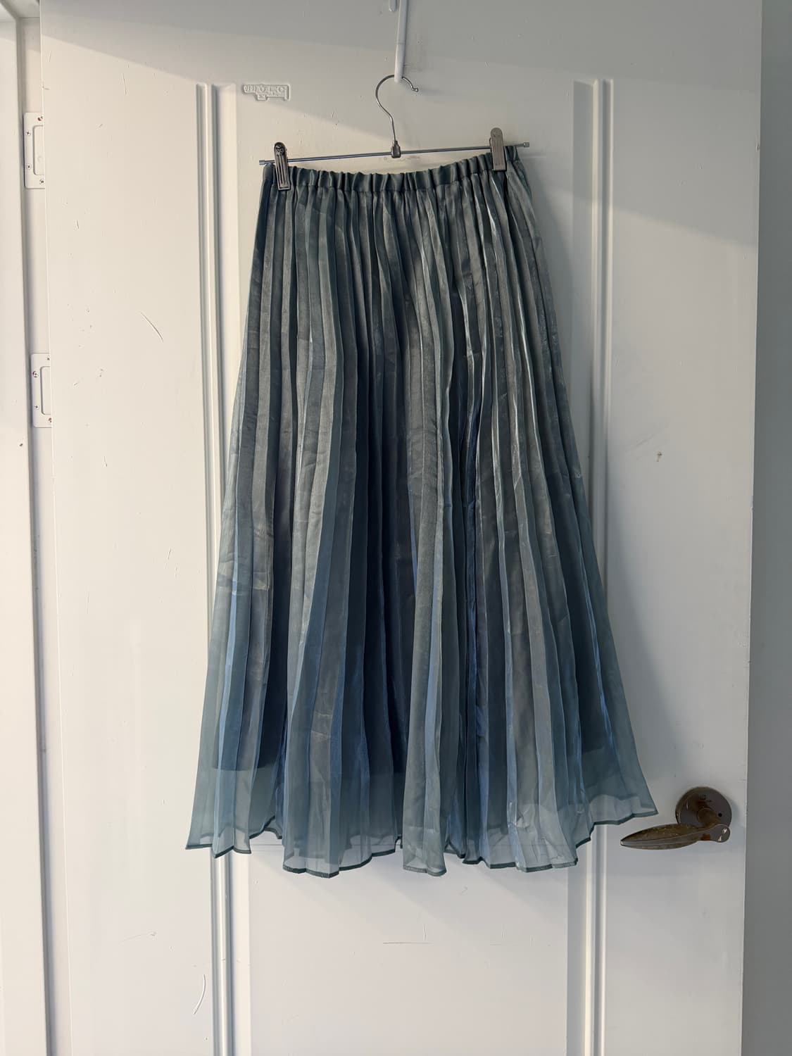 일본빈티지 에메랄드 플리츠 롱스커트 상품이미지8