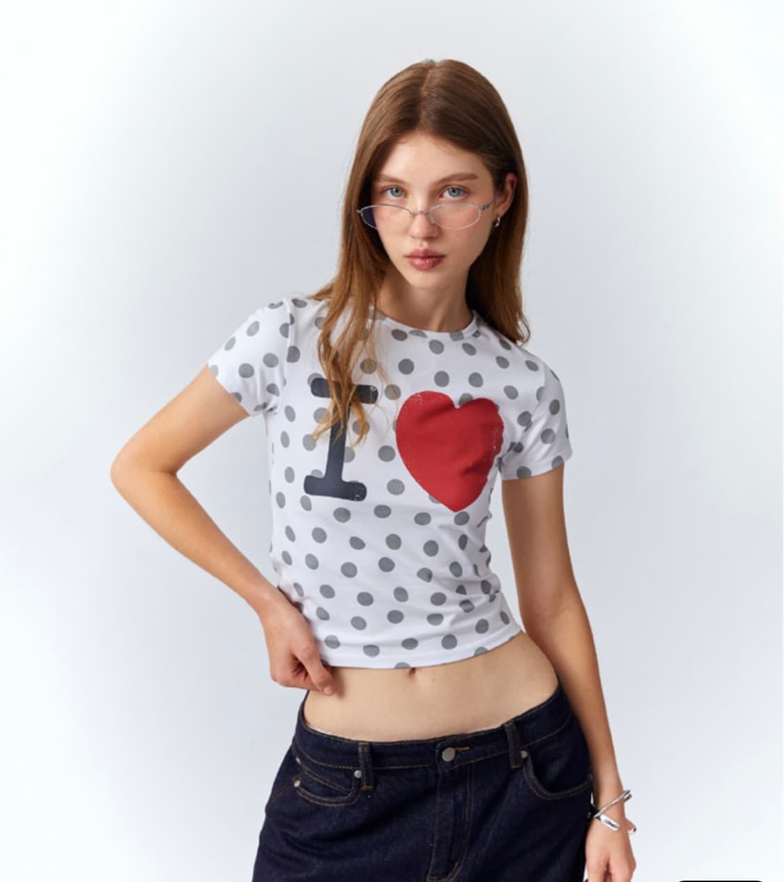 리트리버쿨럽 I LOVE CROP TEE [WHITE] 상품이미지3