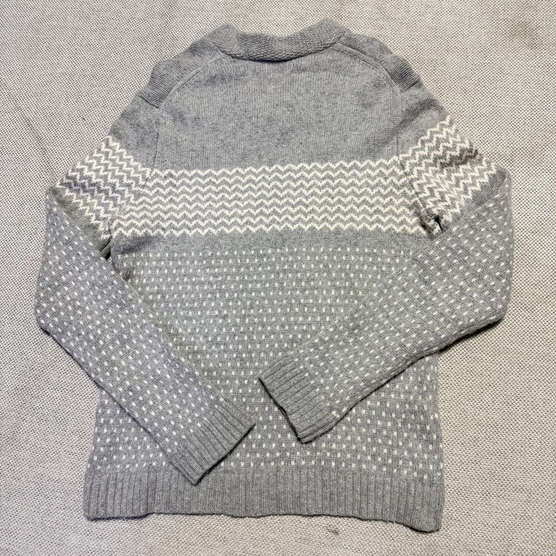 라코스테 그레이 패턴 니트 스웨터 상품이미지5