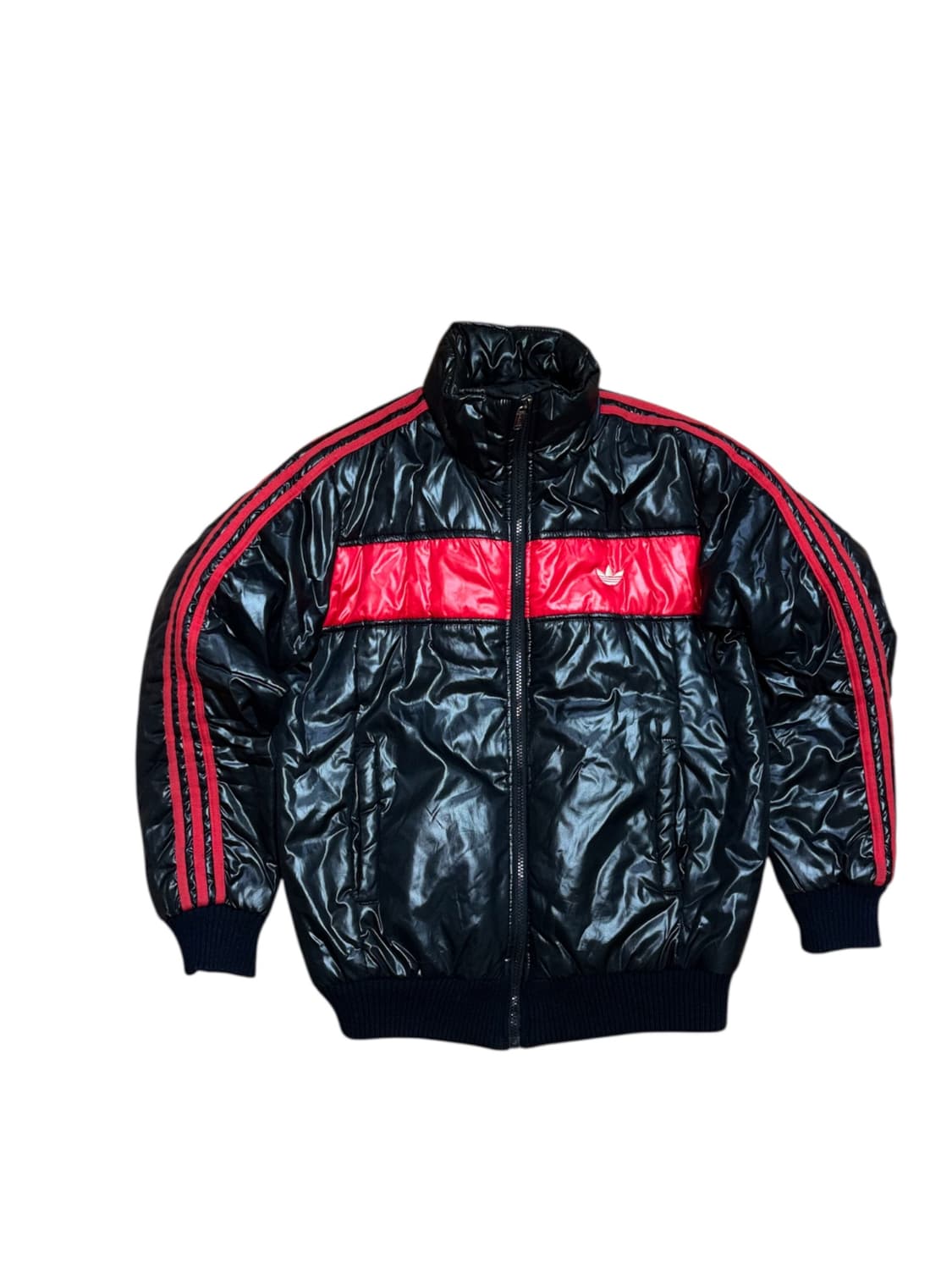 아디다스 퍼이어버드 빈티지 올드스쿨 검빨 패딩 상품이미지2