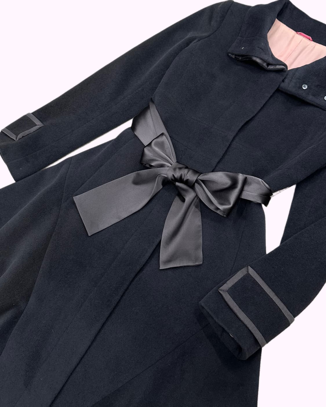 angora wool flare ribbon coat 상품이미지4