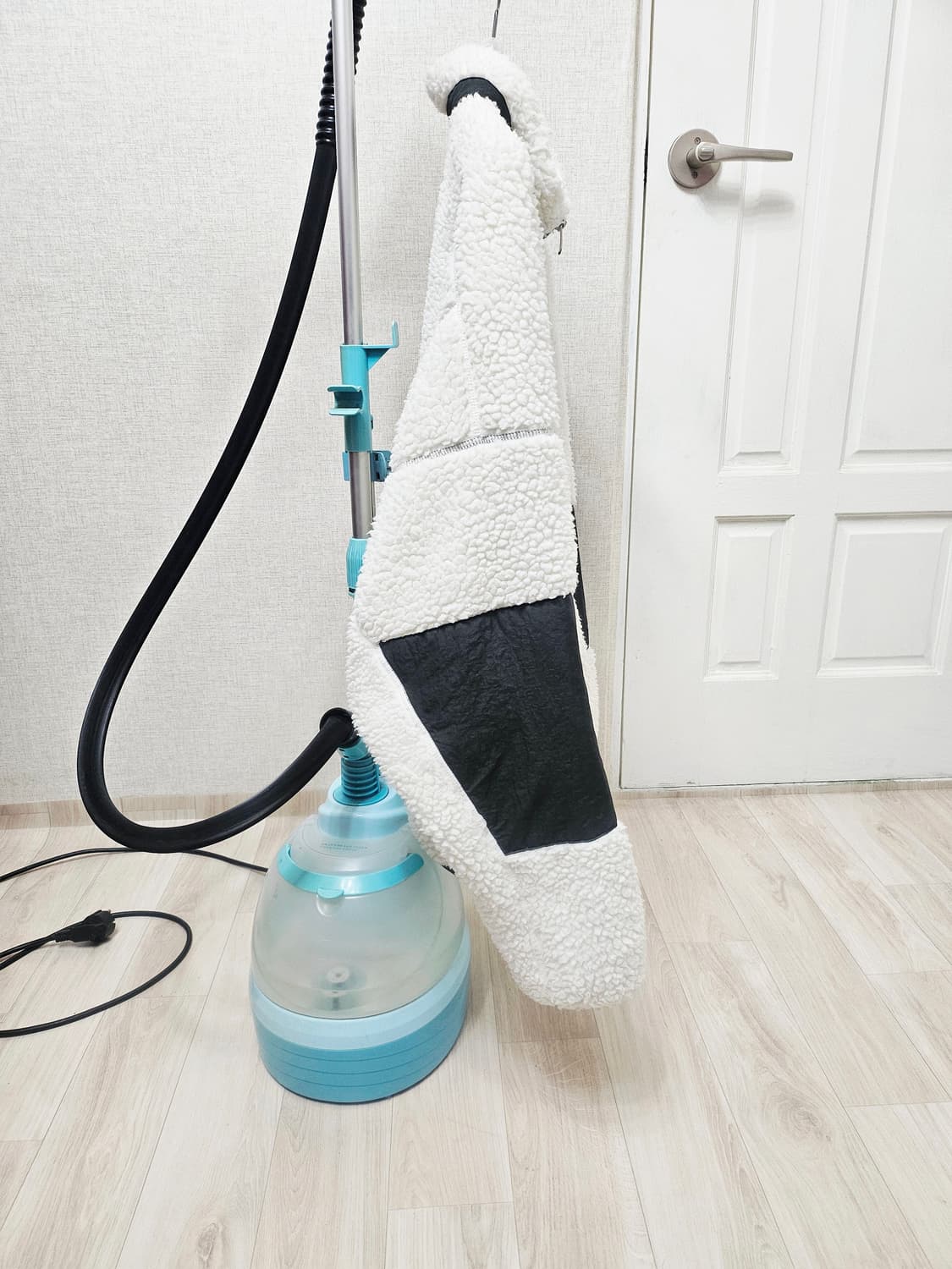 (105~110)XL☆초대장급☆ 아디다스 [화이트카키] 쉐르파 후리스점퍼 상품이미지6