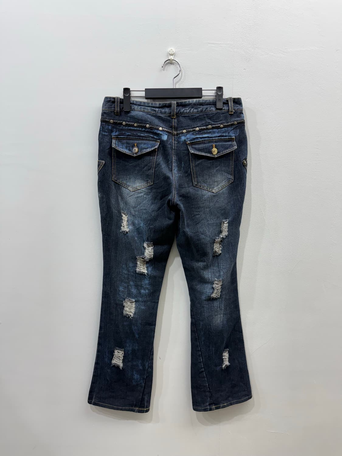 섹스팟리벤지 그런지 펑크 데님 팬츠 상품이미지2