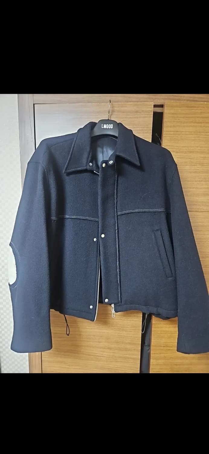 타이핑미스테이크 울 블루종 네이비 L 상품이미지1