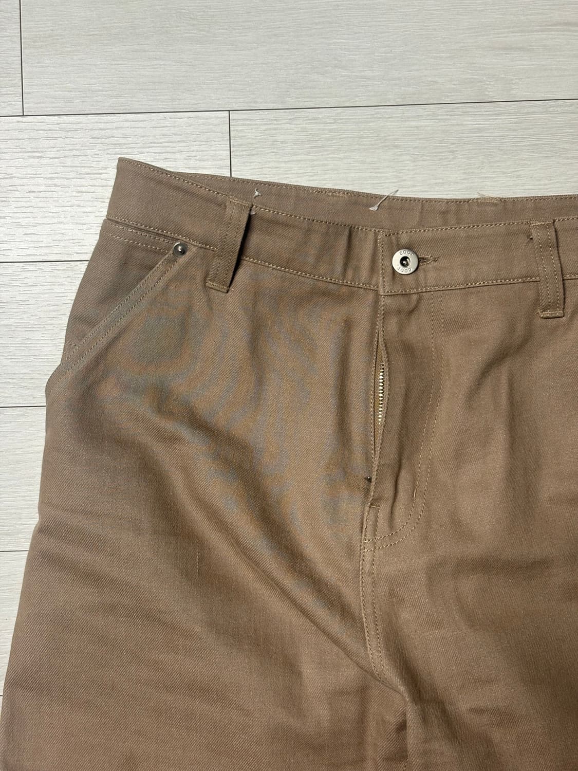 쿠어 노 페이드 카펜터 데님 팬츠 베이지 (M) 상품이미지3